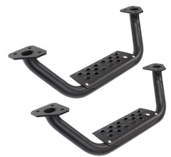 Go Rhino - Go Rhino Dominator Extreme D6 SideSteps - Tex Blk - 4in Drop Down Steps (Pair) - Demon Performance