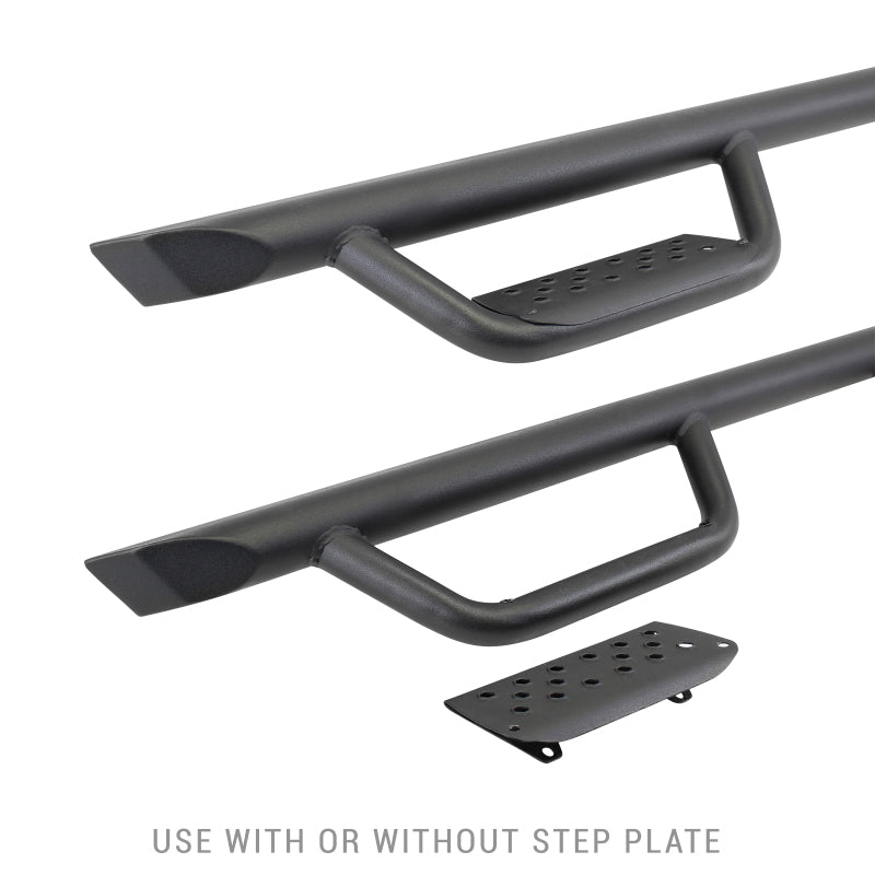 Go Rhino - Go Rhino Dominator Xtreme D2 Side Steps 80in. Cab Length - Tex. Blk (No Drill/Mounting Brkt Req.) - Demon Performance