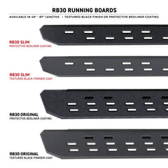 Go Rhino - Go Rhino RB30 Running Boards 87in. - Bedliner Coating (Boards ONLY/Req. Mounting Brackets) - Demon Performance