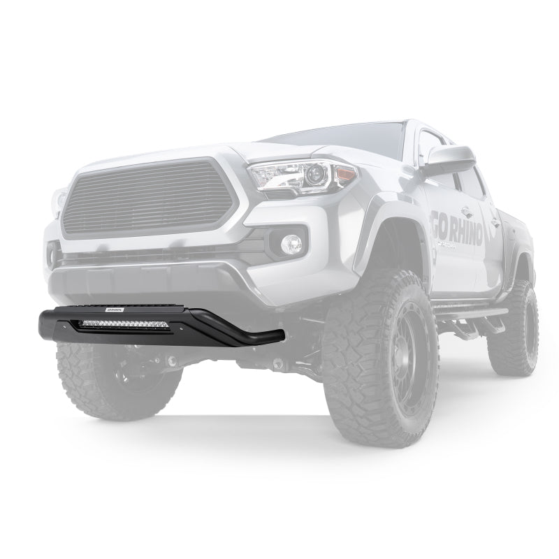 Go Rhino - Go Rhino RC3 LR Bull Bar Light - Ready Skid Plate (Front Guard ONLY No Lights/Brackets) - Tex. Blk - Demon Performance