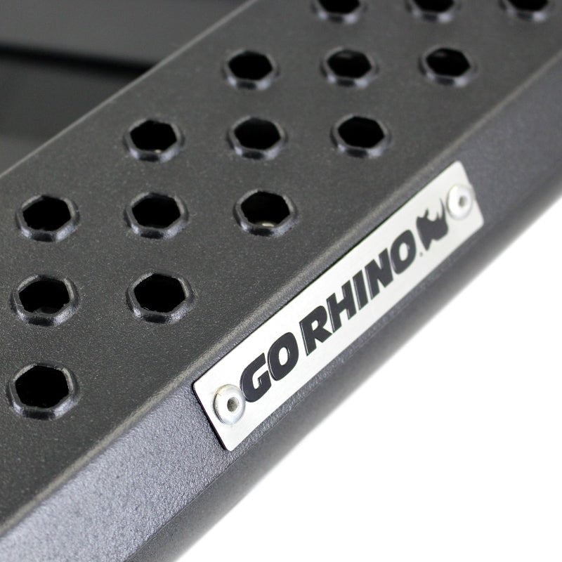 Go Rhino - Go Rhino RC3 LR Bull Bar Light - Ready Skid Plate (Front Guard ONLY No Lights/Brackets) - Tex. Blk - Demon Performance