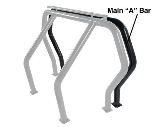 Go Rhino - Go Rhino RHINO Bed Bar - Front Main A bar - Black - Demon Performance