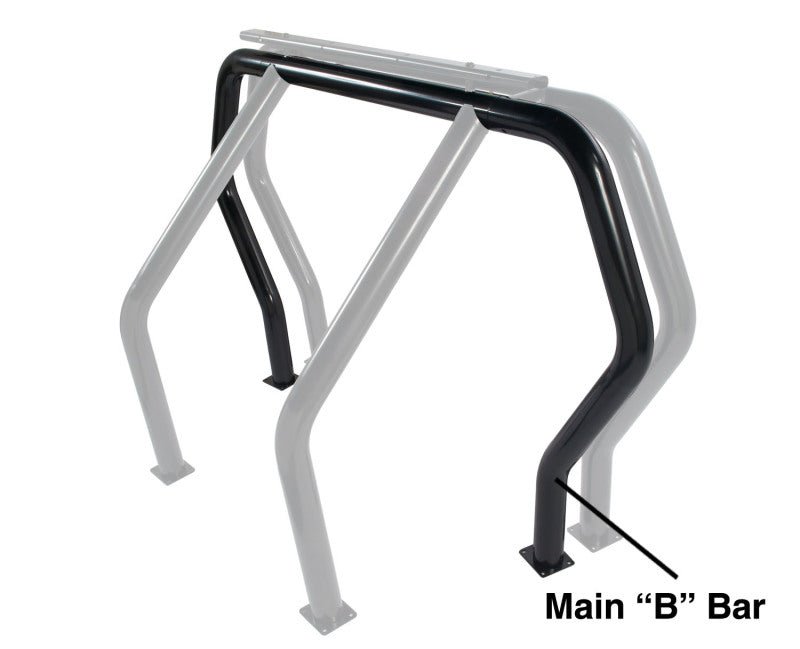 Go Rhino - Go Rhino RHINO Bed Bar - Rear Main B bar - Black - Demon Performance