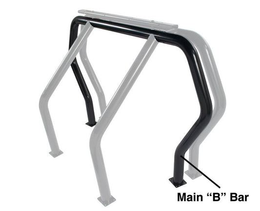 Go Rhino - Go Rhino RHINO Bed Bar - Rear Main B bar - Black - Demon Performance