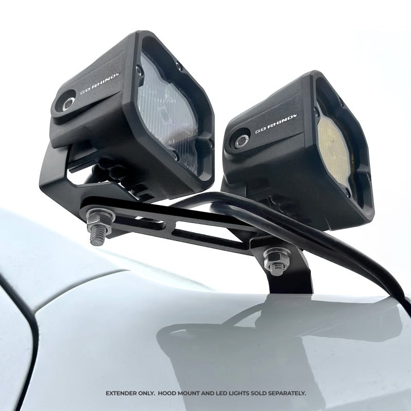 Go Rhino - Go Rhino Universal XE Hood Hinge Cube Light Mount - Demon Performance