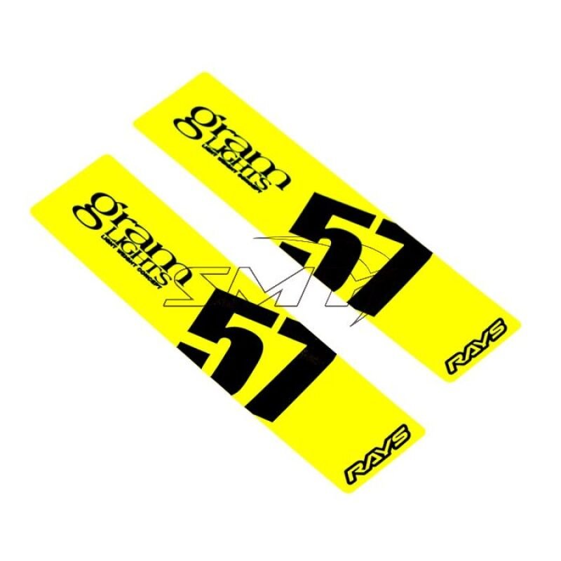 Gram Lights - Gram Lights 57DR/57CR Spoke Sticker Luminous Yellow (2 PCS) - Demon Performance