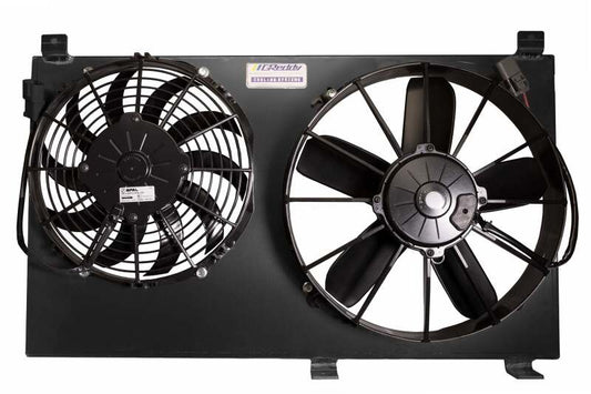 GReddy - GReddy 00-09 Honda S2000 Dual Fan Shroud w/ Dual SPAL Fans - Black - Demon Performance