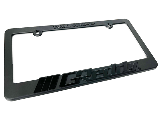 GReddy - GReddy Total Tune Up License Plate Frame - Black Out - Demon Performance