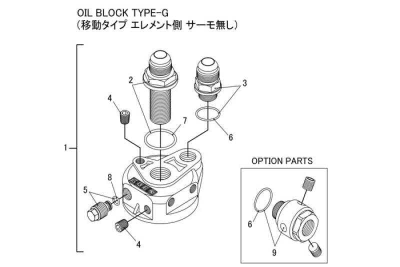 GReddy - GReddy Type G Oil Block Assembly .75x16 AN10 - Demon Performance