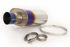 GReddy - GReddy Universal 3.0in RS-Ti Oval Titanium Muffler - Demon Performance