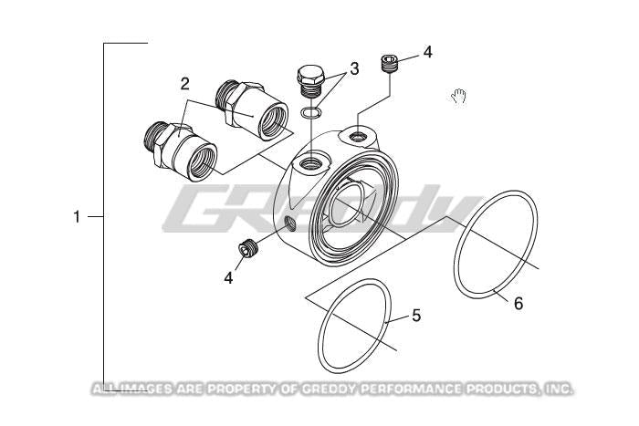 GReddy - GReddy Universal Oil Filter Block Adapter - Demon Performance