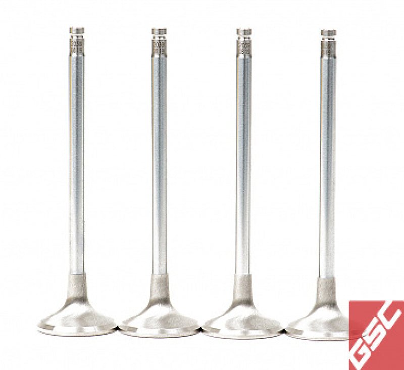 GSC Power Division - GSC P - D Honda B - Series B16A/B17A/B18C Chrome Alloy Exhaust Valve 28mm Head - 6mm Stem - Set of 8 - Demon Performance