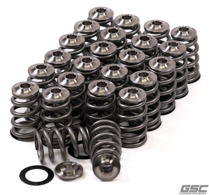 GSC Power Division - GSC P - D Nissan VQ35 Extreme Conical Valve Spring Titanium Retainer and Spring Seat Kit - Demon Performance