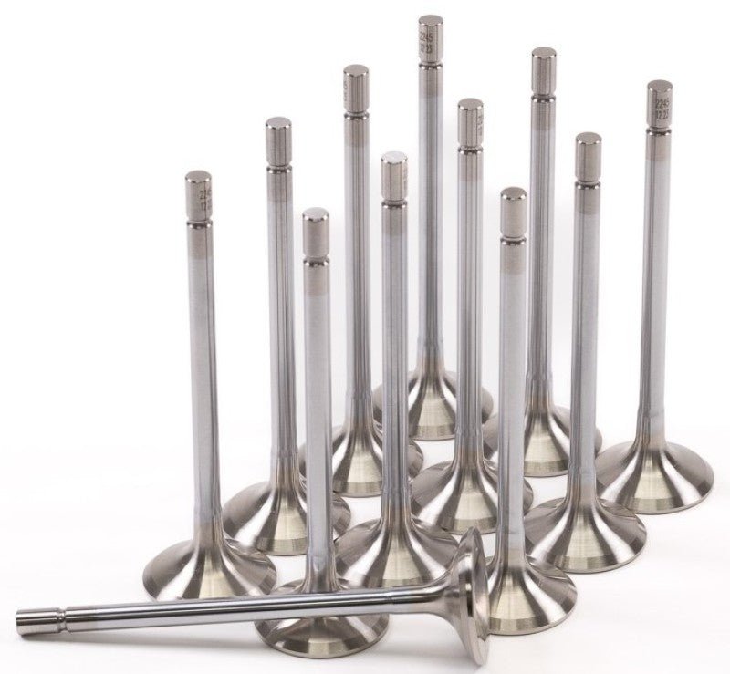 GSC Power Division - GSC P - D Nissan VR30DDTT 28.5mm Head STD 97.5mm Long Super Alloy Exhaust Valve - Set of 12 - Demon Performance
