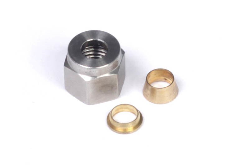 Haltech - Haltech 1/4in Nut & Brass Ferrule - Demon Performance