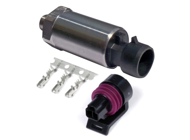 Haltech - Haltech 150 PSI Motorsport (SS Diaphragm) Fuel/Oil/Wastegate 1/8 NPT Pressure Sensor (Incl Plug/Pin) - Demon Performance