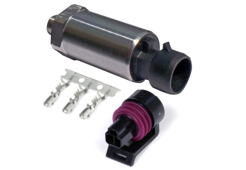 Haltech - Haltech 250 PSI Motorsport (SS Diaphragm) Fuel/Oil Pressure Sensor 1/8 NPT (Incl Plug/Pins) - Demon Performance
