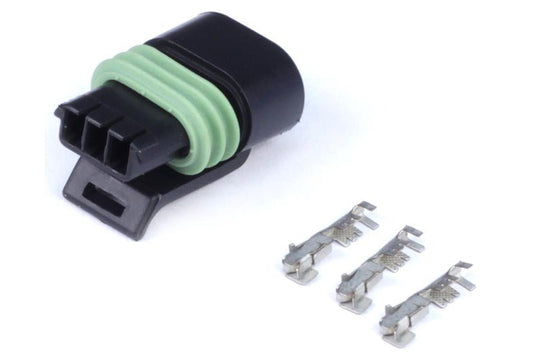 Haltech - Haltech Delphi 3 Pin Single Row Flat Coil Connector Plug & Pins - Demon Performance