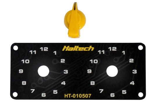 Haltech - Haltech Dual Switch Panel w/Yellow Knob - Demon Performance