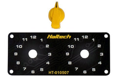 Haltech - Haltech Dual Switch Panel w/Yellow Knob - Demon Performance