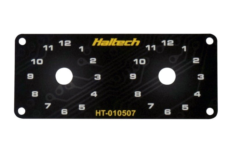 Haltech - Haltech Dual Switch Panel w/Yellow Knob - Demon Performance