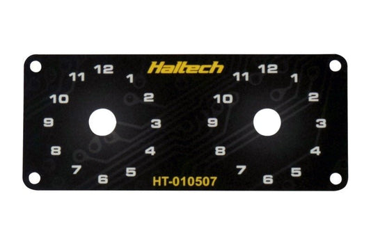 Haltech - Haltech Dual Switch Panel w/Yellow Knob - Demon Performance