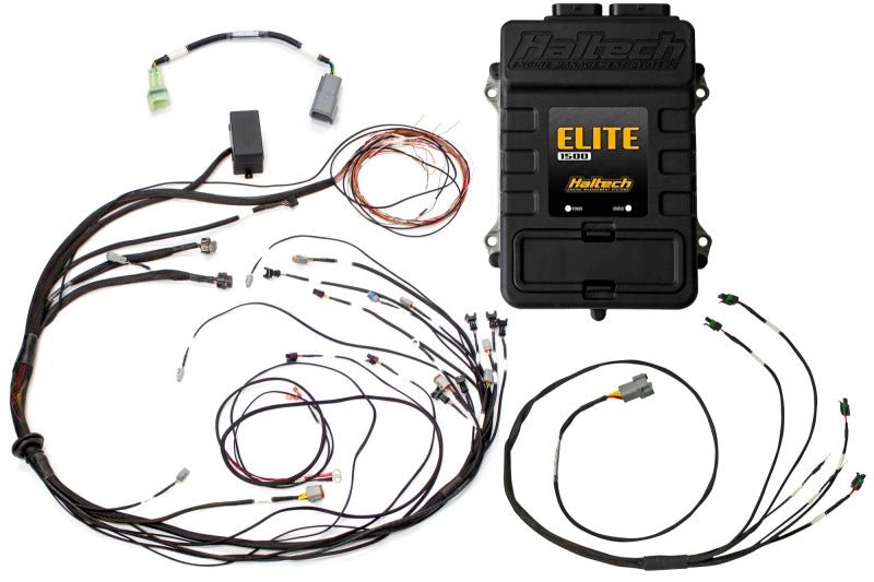 Haltech - Haltech Elite 1500 Terminated Harness ECU Kit w/ Square EV1 Injector Connectors - Demon Performance