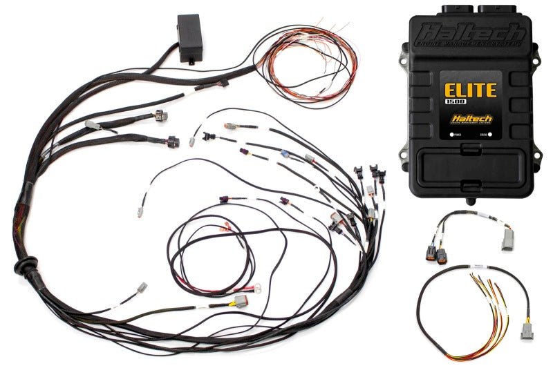 Haltech - Haltech Elite 1500 Terminated Harness ECU Kit w/ Square EV1 Injector Connectors - Demon Performance
