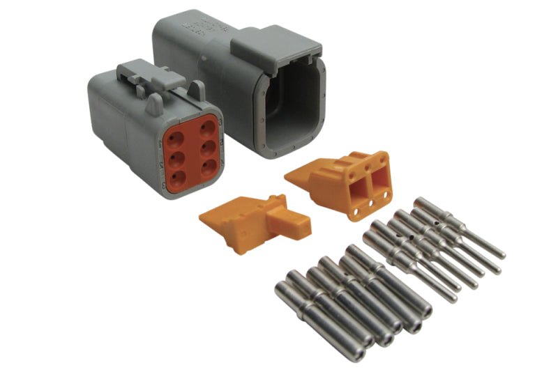 Haltech - Haltech Matching Set of Deutsch DTM - 6 Connectors 7.5 Amp Plug & Pins - Demon Performance