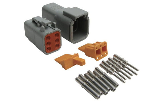 Haltech - Haltech Matching Set of Deutsch DTM - 6 Connectors 7.5 Amp Plug & Pins - Demon Performance