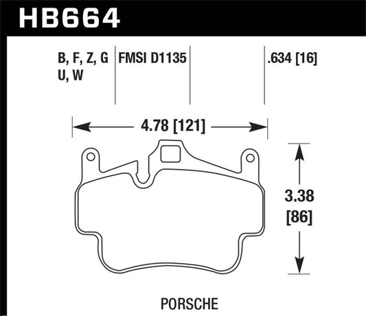 Hawk Performance - Hawk 06 - 14 Porsche Cayman Rear HP+ Brake Pads - Demon Performance