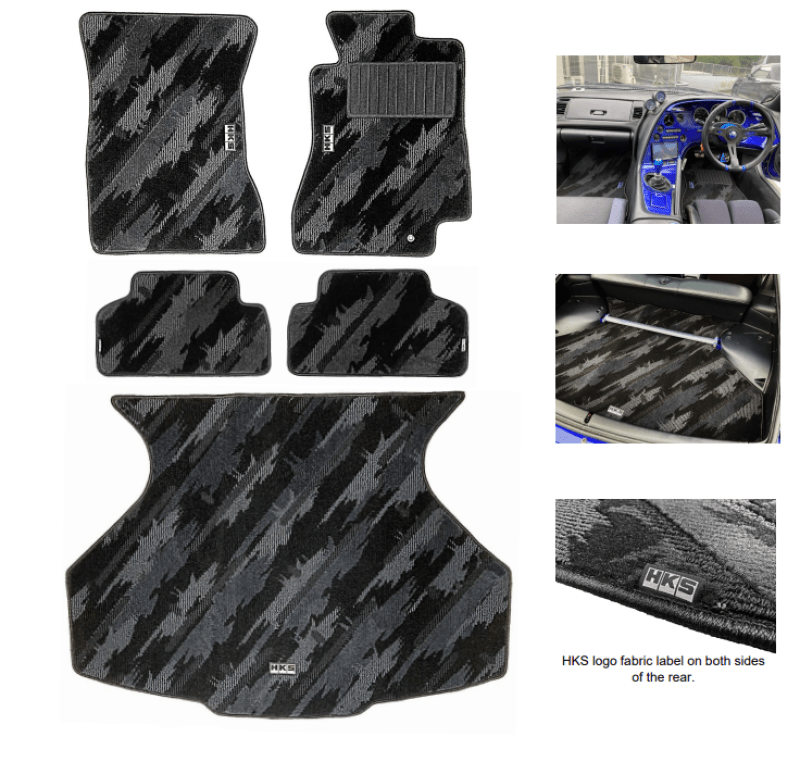 HKS - HKS FLOOR MATS JZA80 FULL SET OCT RHD - Demon Performance