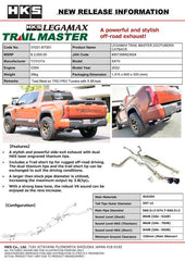 HKS - HKS LEGAMAX TRAIL MASTER 2022TUNDRA CATBACK - Demon Performance