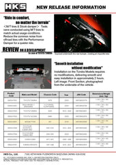 HKS - HKS Performance Damper for 2016+ Titan - Demon Performance