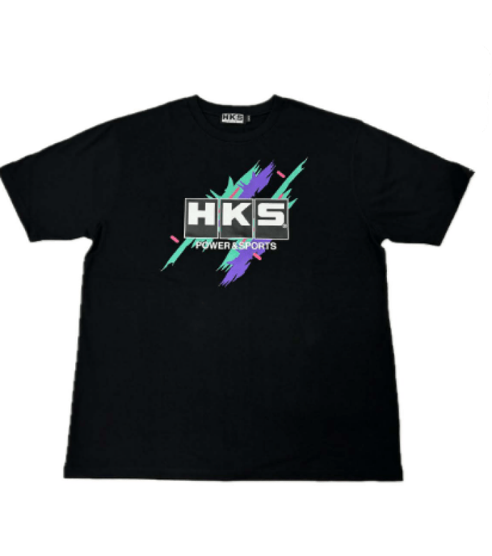 HKS - HKS T-SHIRT SUPER RACING v2 BLACK XL - Demon Performance