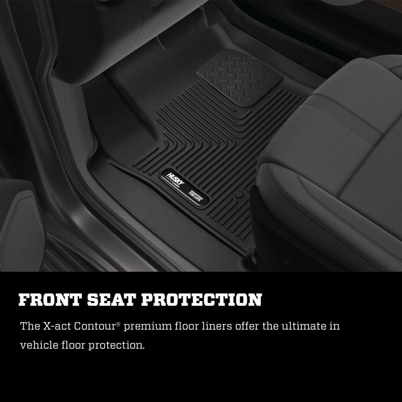 Husky Liners - Husky Liners 17 - 24 Nissan Titan Crew Cab/16 - 24 Titan XD Crew Cab X - Act Front Floor Liner Set Black - Demon Performance