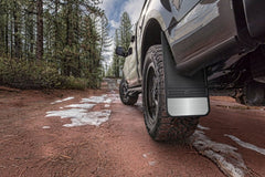 Husky Liners - Husky Liners Universal 12in Wide Black Rubber Rear Mud Flaps w/ Weight - Demon Performance