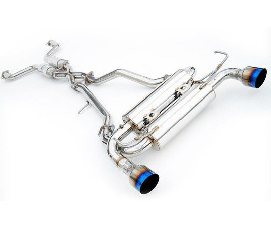 Invidia - Invidia 02 - 08 Nissan 350z Gemini Single Layer Titanium Tip Cat - back Exhaust - Demon Performance
