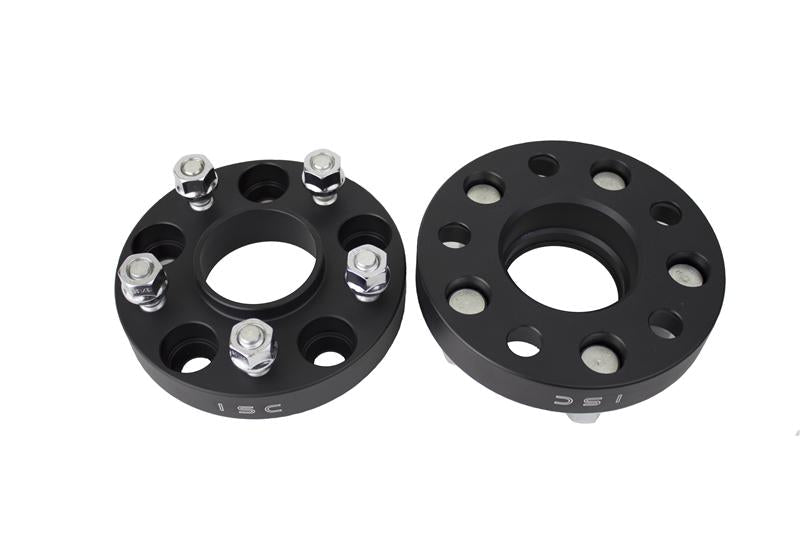 ISC Suspension - ISC Suspension Nissan 5x114.3 Hub Centric (66 Hub Bore) Wheel Spacers 25mm Black (Pair) - Demon Performance