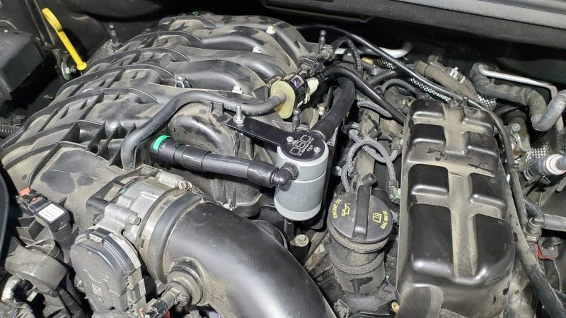 J&L - J&L 16 - 23 Dodge Durango / Jeep Grand Cherokee 3.6L Oil Separator 3.0 Passenger Side - Clear Anod - Demon Performance