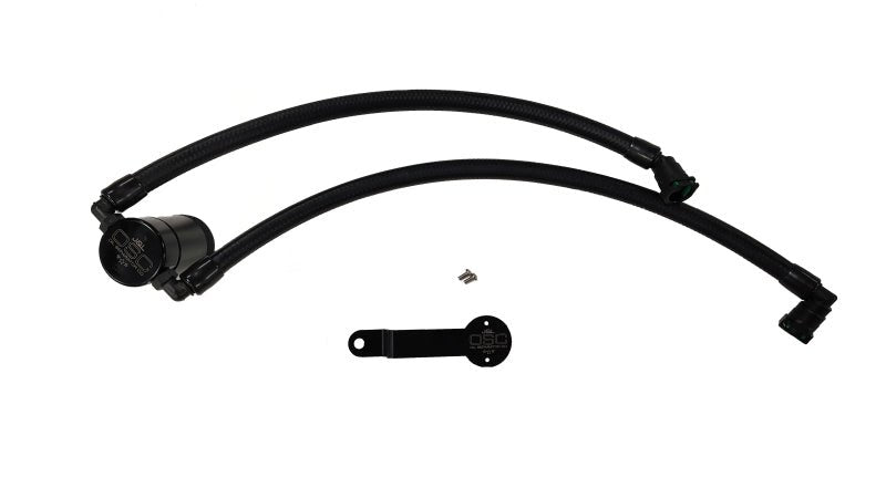 J&L - J&L 19 - 25 Dodge Ram 1500 3.6L PCV Side Oil Separator 3.0 - Black Anodized - Demon Performance