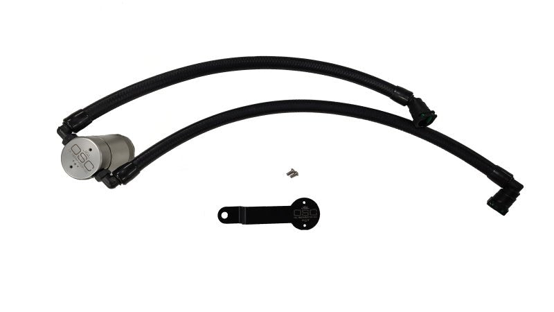 J&L - J&L 19 - 25 Ram 1500 3.6L Oil Separator 3.0 PCV Side - Clear Anodized - Demon Performance