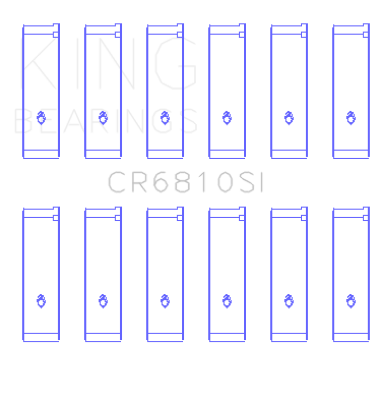 King Engine Bearings - King Engine Bearings Chrysler 215 (Size +0.75mm) Connecting Rod Bearing Set - Demon Performance