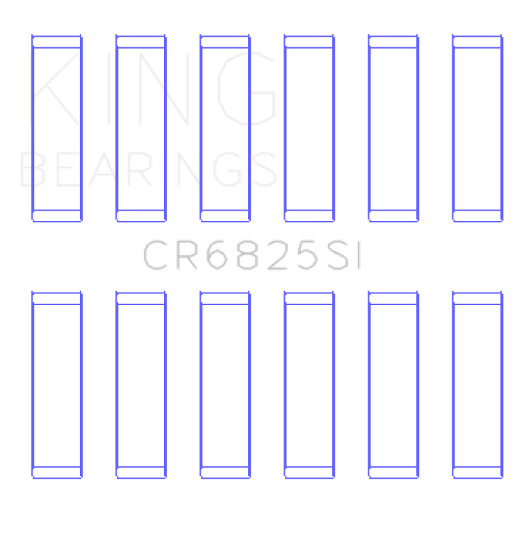 King Engine Bearings - King Engine Bearings Chrysler 226 (3.7L) (Size +0.25mm) Connecting Rod Bearing Set - Demon Performance