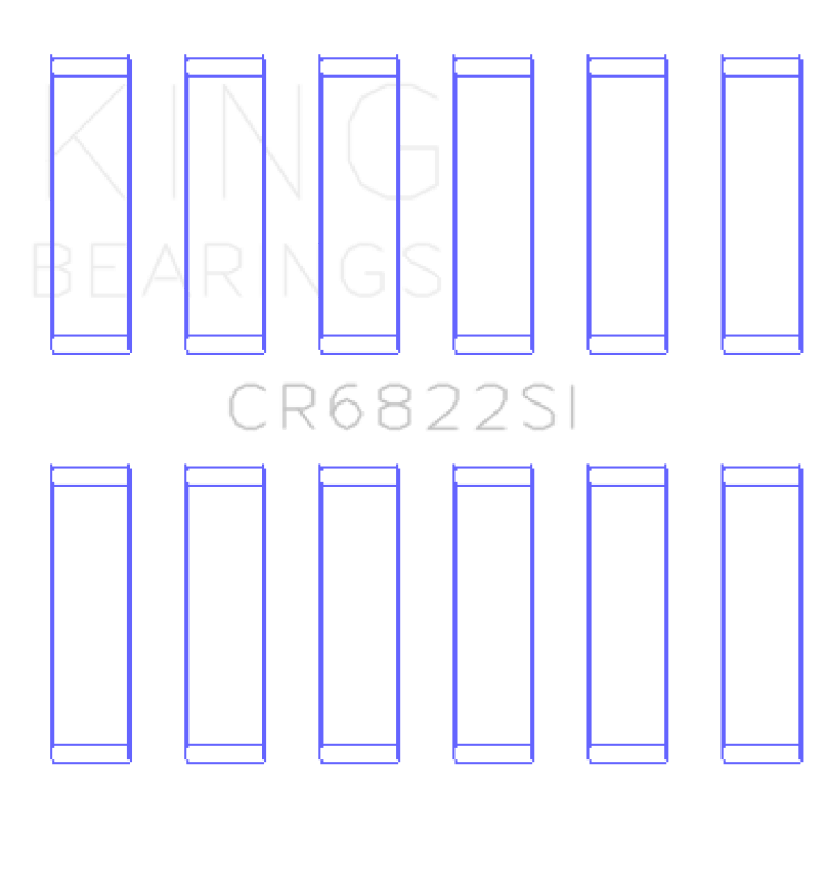 King Engine Bearings - King Engine Bearings Chrysler 226 (3.7L) (Size +0.50mm) Connecting Rod Bearing Set - Demon Performance