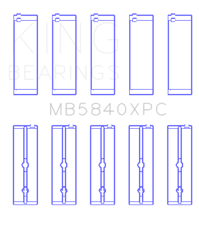 King Engine Bearings - King Engine Bearings Chrysler 300 Srt8 Main Bearing Set - Demon Performance