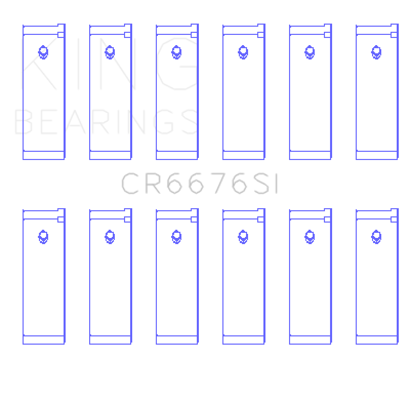 King Engine Bearings - King Engine Bearings Nissan Rb30/Vg30 (Size +0.50mm) Connecting Rod Bearing Set - Demon Performance