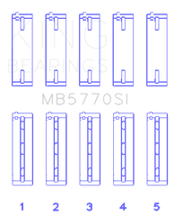 King Engine Bearings - King Engine Bearings Nissan Vk45Dd/E/Vk50Ve/Vk56DE/Vd (Size +0.25mm) Main Bearing Set - Demon Performance