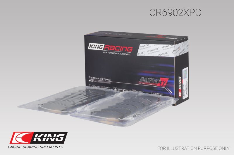 King Engine Bearings - King Engine Bearings Nissan VQ35HR/VQ37VHR/VR30DTT pMaxKote Rod Bearing Set - Size +.5mm - Demon Performance