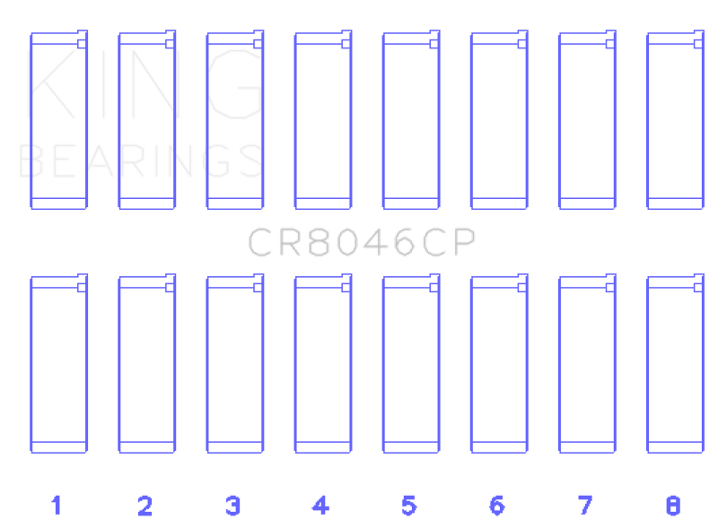 King Engine Bearings - King Engine Bearings Porsche M 48.00/M 48.50 (Size +0.50mm) Connecting Rod Bearing Set - Demon Performance